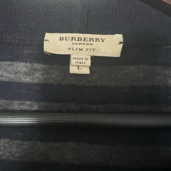 Burberry London Striped Cardigan size Large - Picture 3 of 7